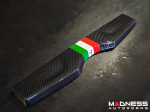 FIAT 500 Parcel Shelf - Carbon Fiber - Italian Racing Stripe w/ Black Scorpion  